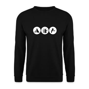 Festival - Sweat-shirt Unisexe - noir - Devant - Alina (178cm) & Michal (187cm)