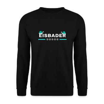 winter eisbaden minus grad eisbader eis mint - Unisex Pullover - Schwarz - Vorne - Alina (178cm) & Michal (187cm)