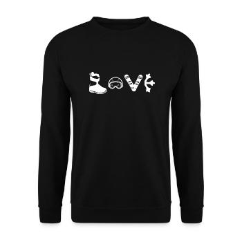 Snowboard Snowboarder - Sweat-shirt Unisexe - noir - Devant - Alina (178cm) & Michal (187cm)