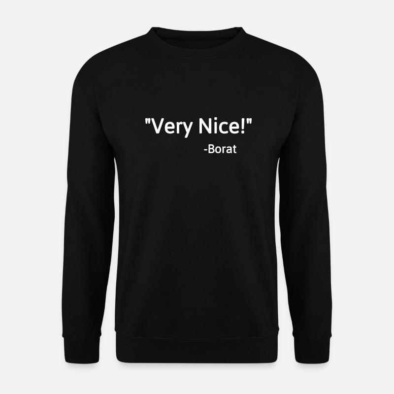 Sehr nett! Borat - Unisex Pullover - Schwarz