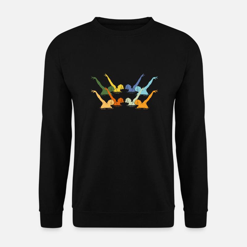 Vintage Synchronized Swimming Artistic Swimming - Unisex Pullover - Schwarz