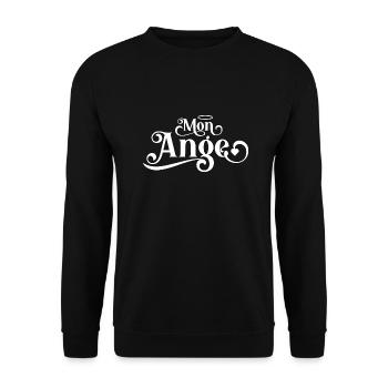 Mon ange - Sweat-shirt Unisexe - noir - Devant - Alina (178cm) & Michal (187cm)
