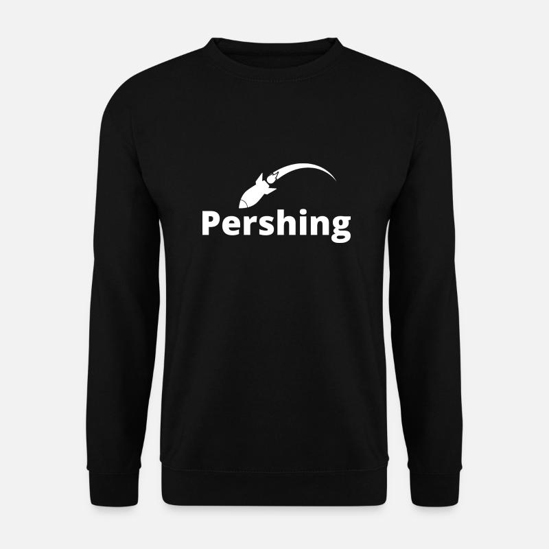 Pershing white - Unisex Sweatshirt - black