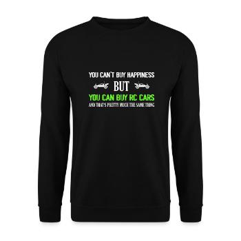 Vous ne pouvez pas acheter le bonheur mais vous pouvez acheter des voitures RC R - Sweat-shirt Unisexe - noir - Devant - Alina (178cm) & Michal (187cm)