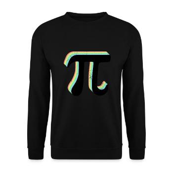 Math Pi symbole Pi - Sweat-shirt Unisexe - noir - Devant - Alina (178cm) & Michal (187cm)