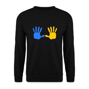 Ukraine - Sweat-shirt Unisexe - noir - Devant - Alina (178cm) & Michal (187cm)