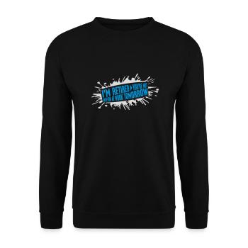 Amusez-vous au travail - Sweat-shirt Unisexe - noir - Devant - Alina (178cm) & Michal (187cm)