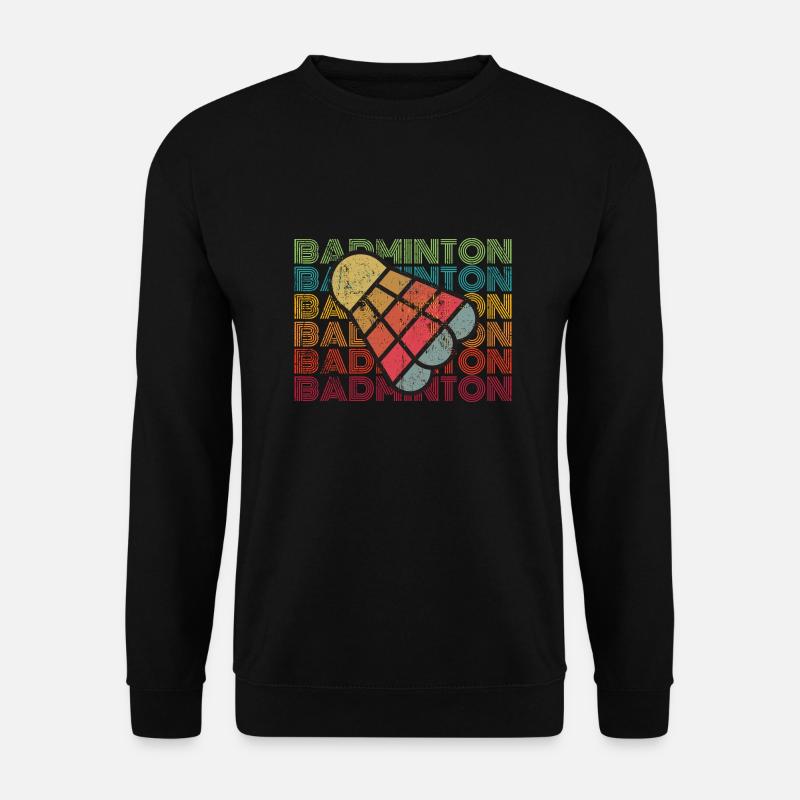 Badminton Retro - Unisex Pullover - Schwarz