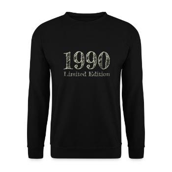 1990 - Sweat-shirt Unisexe - noir - Devant - Alina (178cm) & Michal (187cm)