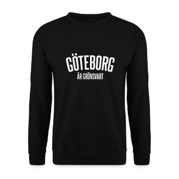 Göteborg ist grünlich-schwarz - Unisex Pullover - Schwarz - Vorne - Alina (178cm) & Michal (187cm)