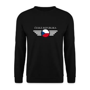Czechia - Unisex Sweatshirt - black - Front - Alina (178cm) & Michal (187cm)