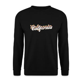 California vintage - Sweat-shirt Unisexe - noir - Devant - Alina (178cm) & Michal (187cm)