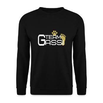TeamGassi - Unisex Pullover - Schwarz - Vorne - Alina (178cm) & Michal (187cm)