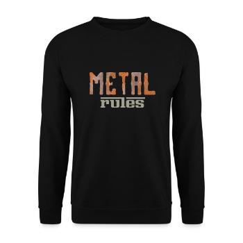 Règles relatives aux métaux - Sweat-shirt Unisexe - noir - Devant - Alina (178cm) & Michal (187cm)