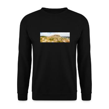 The Wall of Oštrica (Bedem Grebastica) Croatia - Unisex Sweatshirt - black - Front - Alina (178cm) & Michal (187cm)