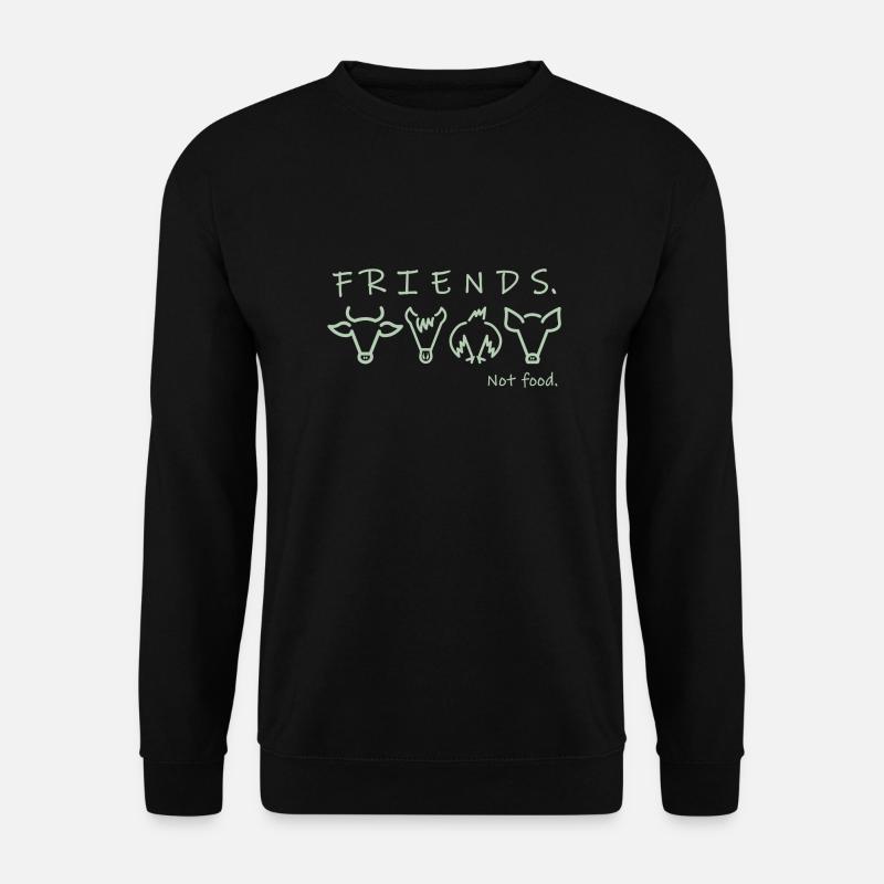 friends, not food - Unisex Pullover - Schwarz
