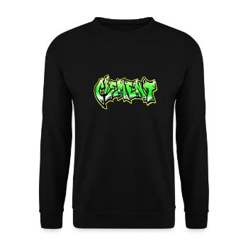 Graffiti Clement - Sweat-shirt Unisexe - noir - Devant - Alina (178cm) & Michal (187cm)