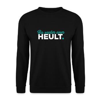 Bis wieder einer heult - Unisex Pullover - Schwarz - Vorne - Alina (178cm) & Michal (187cm)