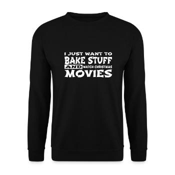 birthday present confectioner born baker humor - Unisex Pullover - Schwarz - Vorne - Alina (178cm) & Michal (187cm)
