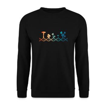 Le champignon est dans mon ADN - Sweat-shirt Unisexe - noir - Devant - Alina (178cm) & Michal (187cm)