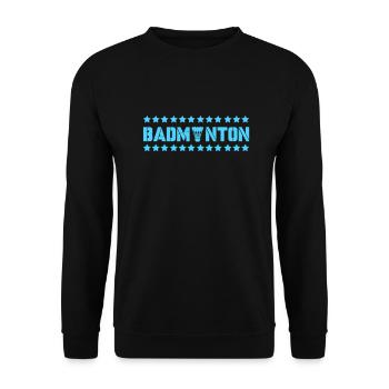 badminton - Unisex Pullover - Schwarz - Vorne - Alina (178cm) & Michal (187cm)