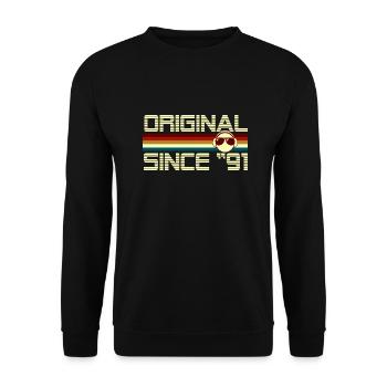 Since 91 - Unisex Sweatshirt - black - Front - Alina (178cm) & Michal (187cm)