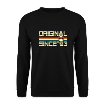 Since 93 - Unisex Sweatshirt - black - Front - Alina (178cm) & Michal (187cm)
