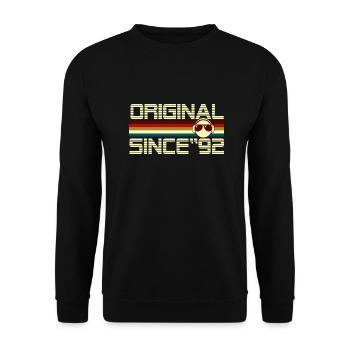 Since 92 - Unisex Sweatshirt - black - Front - Alina (178cm) & Michal (187cm)