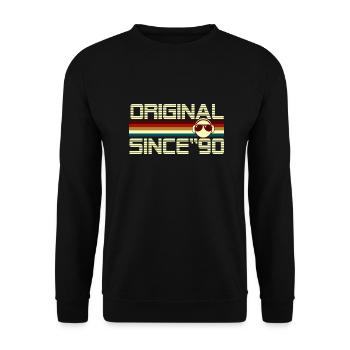 Since 90 - Unisex Sweatshirt - black - Front - Alina (178cm) & Michal (187cm)