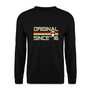 Since 76 - Unisex Sweatshirt - black - Front - Alina (178cm) & Michal (187cm)