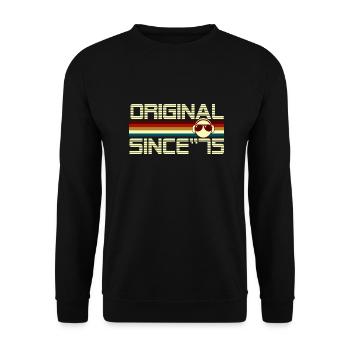 Since 75 - Sweat-shirt Unisexe - noir - Devant - Alina (178cm) & Michal (187cm)