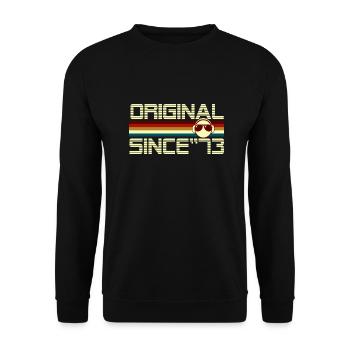Since 73 - Unisex Sweatshirt - black - Front - Alina (178cm) & Michal (187cm)