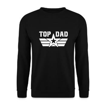 Top Papa Geschenke Vatertag für Papa Papa Retro - Unisex Pullover - Schwarz - Vorne - Alina (178cm) & Michal (187cm)