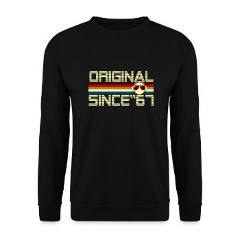 Since 67 - Unisex Sweatshirt - black - Front - Alina (178cm) & Michal (187cm)