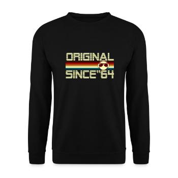 Since 64 - Unisex Sweatshirt - black - Front - Alina (178cm) & Michal (187cm)
