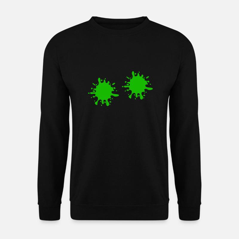 Farbklecks kleckse - Unisex Pullover - Schwarz
