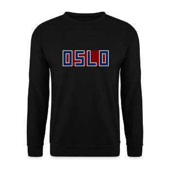 Oslo - Sweat-shirt Unisexe - noir - Devant - Alina (178cm) & Michal (187cm)