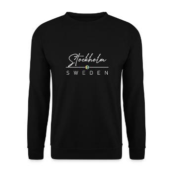 Schweden - Stockholm - Suède - Sverige - Sweat-shirt Unisexe - noir - Devant - Alina (178cm) & Michal (187cm)