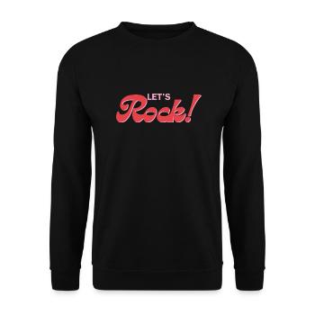Let's Rock - Rock & Roll - Unisex Pullover - Schwarz - Vorne - Alina (178cm) & Michal (187cm)