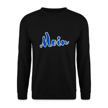 Hello - Unisex Sweatshirt - black - Front - Alina (178cm) & Michal (187cm)