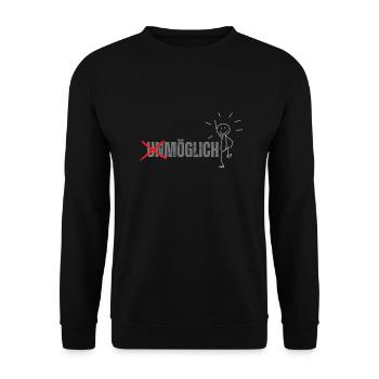 Red Typography Push Your Limit T Shirt - Unisex Pullover - Schwarz - Vorne - Alina (178cm) & Michal (187cm)