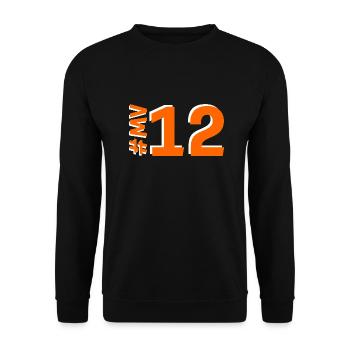MV12 2025 - Unisex Pullover - Schwarz - Vorne - Alina (178cm) & Michal (187cm)