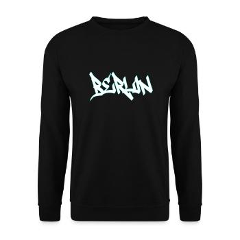 Berlin - Unisex Pullover - Schwarz - Vorne - Alina (178cm) & Michal (187cm)