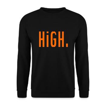 HiGH. - Unisex Pullover - Schwarz - Vorne - Alina (178cm) & Michal (187cm)