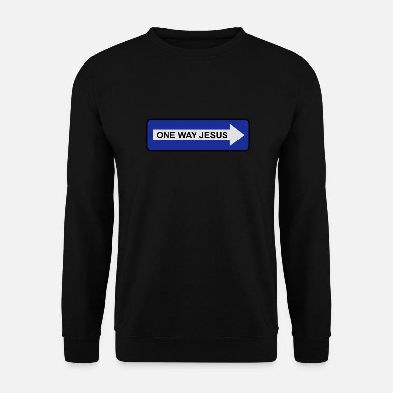 One Way Jesus - Unisex Sweatshirt - black
