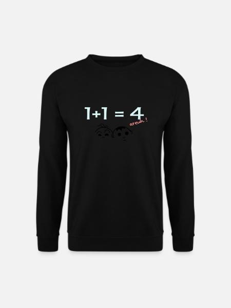 1 + 1 = 4 - Unisex Pullover - Schwarz