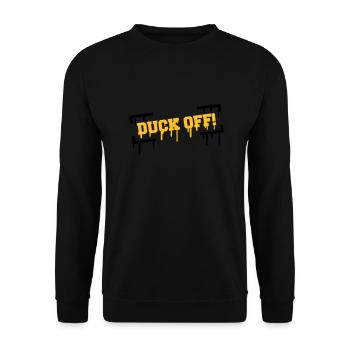 Duck Off Graffiti - Sweat-shirt Unisexe - noir - Devant - Alina (178cm) & Michal (187cm)