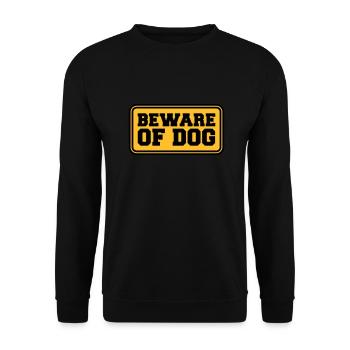 Beware Of Dog - Unisex Sweatshirt - black - Front - Alina (178cm) & Michal (187cm)