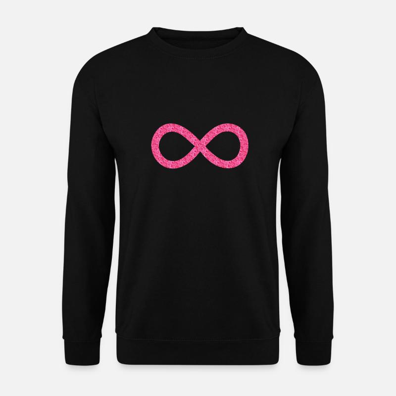 Unendlichkeit Glitzer - Unisex Pullover - Schwarz