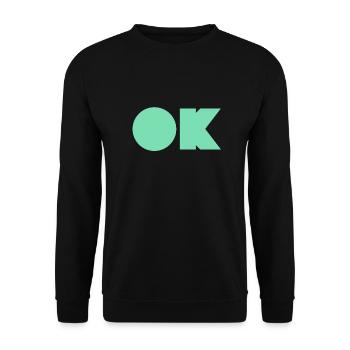 OK KPOP - Unisex Sweatshirt - black - Front - Alina (178cm) & Michal (187cm)